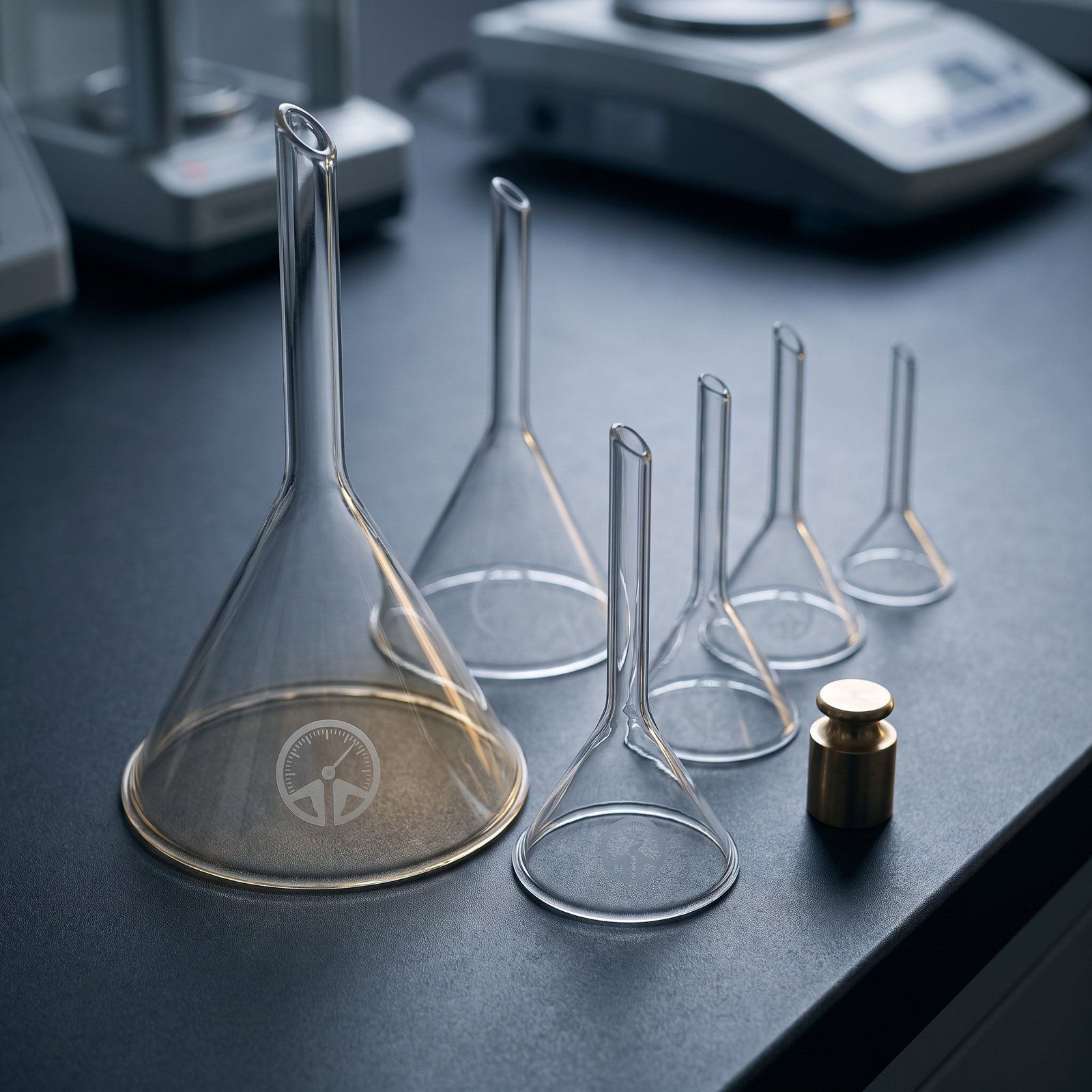 Borosil Glass Funnel Set